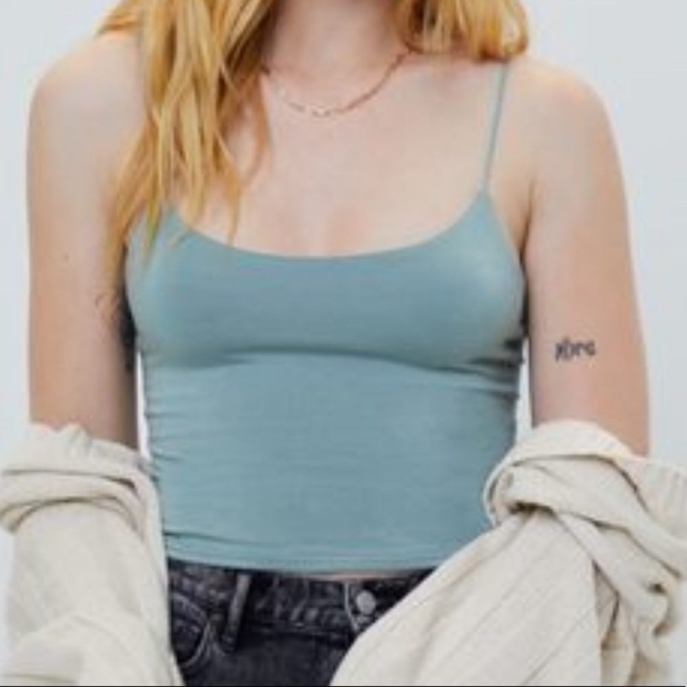 PACSUN - Easy Cropped Cami in Pal Sage (xs)